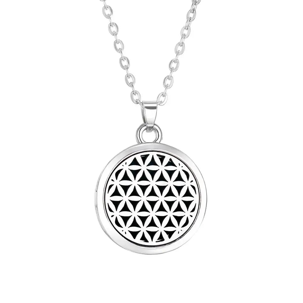 Collar Difusor Aromaterapia | Perfume Personal Portátil | Acero Inoxidable | Regalo Ideal