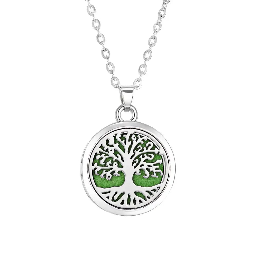 Collar Difusor Aromaterapia | Perfume Personal Portátil | Acero Inoxidable | Regalo Ideal