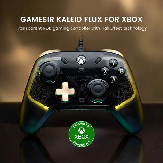 GameSir Kaleid Series Kaleid & Kaleid Flux Xbox Wired Gaming Controller Gamepad for Xbox X S One PC Steam with Hall Effect Tech