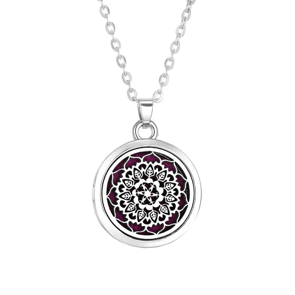 Collar Difusor Aromaterapia | Perfume Personal Portátil | Acero Inoxidable | Regalo Ideal