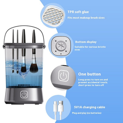 Limpiador Eléctrico Múltiple De Brochas De Maquillaje One Wash